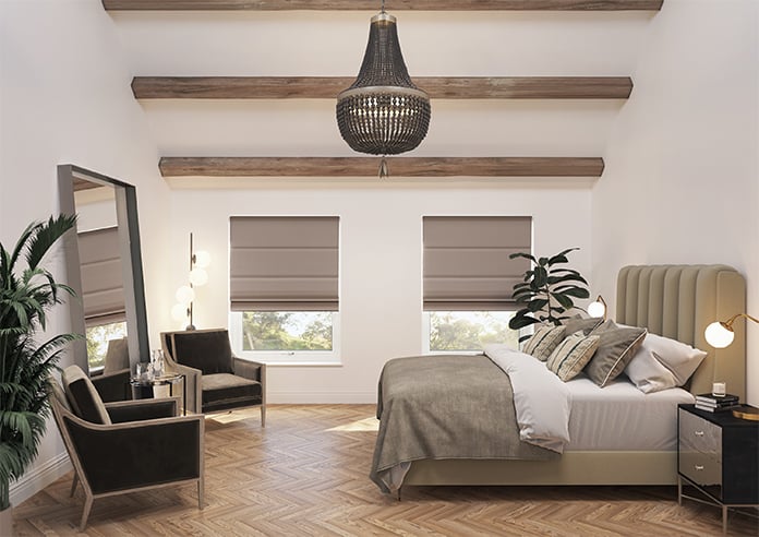 Lyra, Cedar - Motorised Roman Blind - Image 8